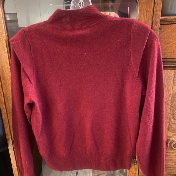 JOIE ruby red cashmere sweater, size XS - Picture 3 of 8